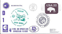 USA-AERO N° ENTIER DE KENEDY SC/6.11.85  THEME: NAVETTE SPACIALE - 3c. 1961-... Briefe U. Dokumente