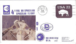 USA-AERO N° ENTIER DE HOUSTON/31.10.85  THEME: NAVETTE SPACIALE - 3c. 1961-... Briefe U. Dokumente
