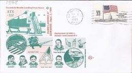 USA-AERO N° 1578 S/L.DE EDWARDS/3.9.85  THEME: NAVETTE SPACIALE - 3c. 1961-... Storia Postale