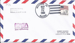 USA-AERO N° 1577 S/L.DE WAIMEA/26.11.85  THEME: NAVETTE SPACIALE - 3c. 1961-... Storia Postale