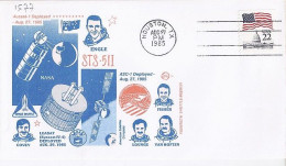 USA-AERO N° 1577 S/L.DE HOUSTON/27.8.85  THEME: NAVETTE SPACIALE - 3c. 1961-... Briefe U. Dokumente