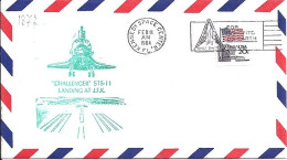 USA-AERO N° 1372 S/L.DE KENEDY SC/11.2.84  THEME: NAVETTE SPACIALE - 3c. 1961-... Cartas & Documentos