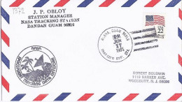 USA-AERO N° 1372 S/L.DE ILE DE GUAM/17.6.85  THEME: NAVETTE SPACIALE - 3c. 1961-... Lettres