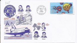 USA-AERO N° 1465 S/L.DE EDWARDS/13.4.84  THEME: NAVETTE SPACIALE - 3c. 1961-... Brieven