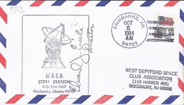 USA-AERO N° 1372 S/L.DE FAIRBANKS/5.10.84  THEME: NAVETTE SPACIALE - 3c. 1961-... Lettres