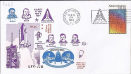 USA-AERO N° 1463 S/L.DE KENEDY SC/3.2.84  THEME: NAVETTE SPACIALE - 3c. 1961-... Cartas & Documentos