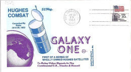 USA-AERO N° 1372 S/L.DE CAPE CANAVERAL/28.6.83  THEME: SATELLITE GALAXY - 3c. 1961-... Lettres