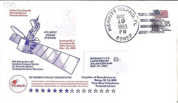 USA-AERO N° 1372 S/L.DE MERRITT ISLAND/19.5.83  THEME: SATELLITE INTELSAT - 3c. 1961-... Brieven