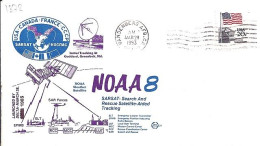 USA-AERO N° 1372 S/L.DE VANDENBERG/28.3.83  THEME: SATELLITE METEO - 3c. 1961-... Briefe U. Dokumente