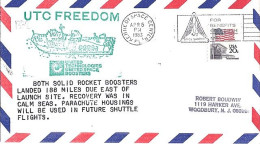 USA-AERO N° 1372 S/L.DE KENEDY SC/5.4.83  THEME: NAVETTE SPACIALE - 3c. 1961-... Lettres