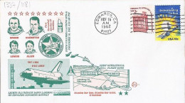 USA-AERO N° 1337/1181 S/L.DE EDWARDS/16.11.82  THEME: NAVETTE SPACIALE - 3c. 1961-... Cartas & Documentos