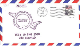 USA-AERO N° 1372 S/L.DE PEARLINGTON/27.7.82  THEME: NAVETTE SPACIALE - 3c. 1961-... Lettres