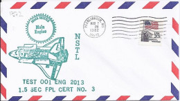USA-AERO N° 1372 S/L.DE PEARLINGTON/7.3.82  THEME: NAVETTE SPACIALE - 3c. 1961-... Lettres