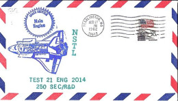 USA-AERO N° 1372 S/L.DE PEARLINGTON/27.8.82  THEME: NAVETTE SPACIALE - 3c. 1961-... Lettres
