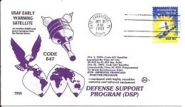 USA-AERO N° 1337 S/L.DE CAPE CANAVERAL/31.10.81  THEME: SATELLITE ESPION - 3c. 1961-... Lettres