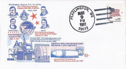 USA-AERO N° 1204 S/L.DE PEARLINGTON/9.3.81 THEME: PREPARATION COLUMBIA - 3c. 1961-... Storia Postale