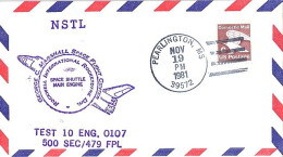 USA-AERO N° 1355 S/L.DE PEARLINGTON/19.11.81  THEME: NAVETTE SPACIALE - 3c. 1961-... Cartas & Documentos