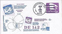 USA-AERO N° ENTIER POSTAL DE GREENBELT/3.8.81  THEME: RECHERCHE SPACIALE - 3c. 1961-... Brieven