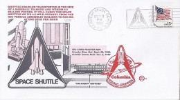 USA-AERO N° 1204 S/L.DE KENNEDY SPACE CENTER/3.10.80 THEME: NAVETTE COLUMBIA - 3c. 1961-... Storia Postale