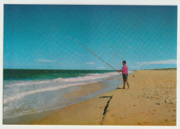 Australia VICTORIA VIC Surf Beach Fishing Rose Series No.1150 Postcard C1970s - Autres & Non Classés