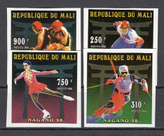 Olympia 1998:  Mali  4 W **, Imperf. - Winter 1998: Nagano