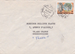 CONGO--1983--Lettre De POINTE NOIRE Pour CHATOU (France)... Timbre (arbre) Seul Sur Lettre..cachet Dpt Arrivée - Other & Unclassified