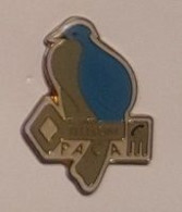 Pin' S  Animal, FRANCE  TELECOM  PACA  Verso  BONNE  CHANCE  17  DECEMBRE  1992 - Bomberos