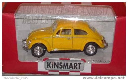 KINSMART - DIE CAST MODEL-AUTOMODELLO - CAR MODEL - WOLKSWAGEN BEETLE CLASSIC YELLOW (1:43) - Autres & Non Classés