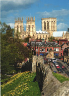 YORK, YORKSHIRE, MINSTER, ARCHITECTURE, CARS, BUS, ENGLAND, UNITED KINGDOM, POSTCARD - York