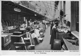 Cpa Manufacture Française D'armes Et Cycles De Saint Etienne Hall De L Emballage - Industry