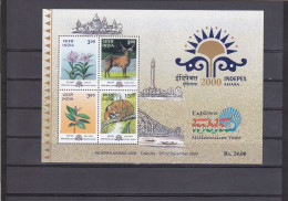 INDIA 2000 Flora / Fauna  MINIATURE SHEET MNH - Neufs