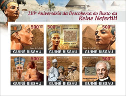 Guinea Bissau 2023, Egyptology, 6val In BF IMPERFORATED - Egiptología