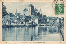 FRANCE - Annecy - Vue Générale Du Port Et Du Château - Un Bateau - Le Port Et Le Château - Carte Postale Ancienne - Annecy