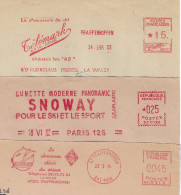 1953/62/74 : EMA Fabricants De  Matériel Pour Les Sports D'Hiver: Chaussures Ski, Lunettes (n° K 357, SE 0120, NA 19310) - Invierno