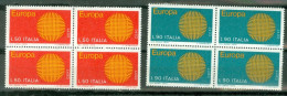 Italie   Yvert 1047/1048 Ou  Sass 1122/1123   * *  TB  En Bloc 4   - 1961-70: Mint/hinged