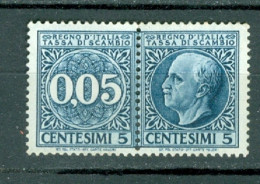 Italie   Tassa Di Scambio   0.05 Lire   ( * )  TB   - Steuermarken