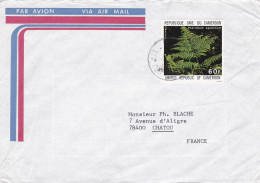 CAMEROUN-1980--Lettre De BUEA  Pour CHATOU (France)..timbre " Fougère " Seul  Sur Lettre..cachets - Camerún (1960-...)