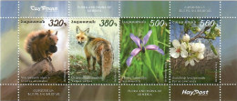 Armenia 2023 . Flora And Fauna ( Squirrel, Fox ) . S/S Of 4v. - Armenia
