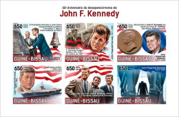 Guinea Bissau 2023, Kennedy, 6val In BF IMPERFORATED - Kennedy (John F.)