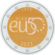 Ierland 2023    2 Euro Comm.  "50 Jaar EU Membership""    UNC Uit De Rol  UNC Du Rouleaux  !! - Irland