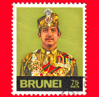 BRUNEI - Usato - 1974 - Sultano Hassanal Bolkiah (1° Serie) (1974-1978) - 75 - Brunei (1984-...)