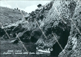 Bt625 Cartolina Scauri Scogliera E Ingresso Della Grotta Azzurra Latina Lazio - Latina