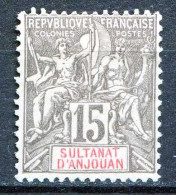 Réf 080 > ANJOUAN < N° 15 (*) < Neuf Sans Gomme (*) - Unused Stamps
