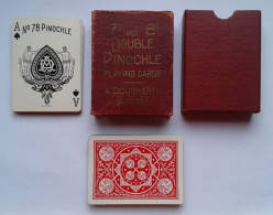 Jeu Ancien Américain 7s And 8s DOUBLE PINOCHLE Playing Cards A. DOUGHERTY New York. Sympa ! - Andere & Zonder Classificatie