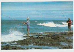 Australia VICTORIA VIC Rock Fishing Rose Series No.1466 Postcard C1970s - Otros & Sin Clasificación