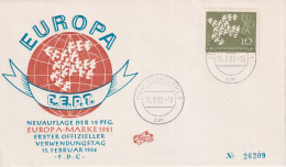 1961 FDC Allemagne Fluorescent - 1961