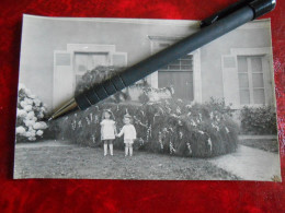 72 MAROLLES LES BRAULTS Carte Photo Aout 1931 FETE COMITE REPUBLICAIN Corso Défilé Voiture Décorée Enfants Sarthe RARE - Marolles-les-Braults