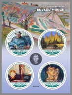 GUINEA-BISSAU 2023 MNH Edvard Munch Paintings Gemälde M/S – OFFICIAL ISSUE – DHQ2408 - Otros & Sin Clasificación