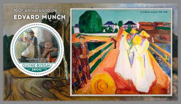 GUINEA-BISSAU 2023 MNH Edvard Munch Paintings Gemälde S/S – OFFICIAL ISSUE – DHQ2408 - Otros & Sin Clasificación