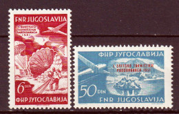 Jugoslavia 1951 Posta Aerea Unif. A45/46 MNH/** VF - Aéreo